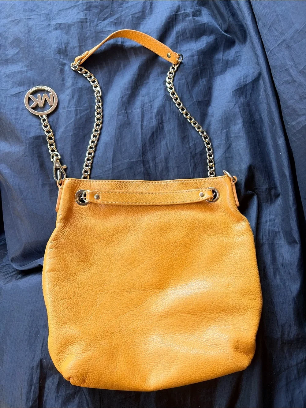Michael Kors Yellow Leather Chain Shoulder Bag